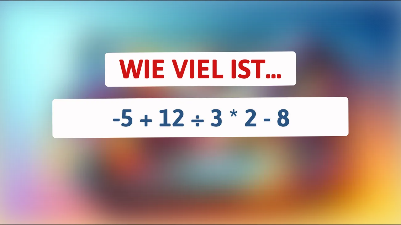 Können Sie dieses Mathe-Rätsel lösen, das mehr als 85% der Menschen falsch machen? Testen Sie Ihren Intellekt!"