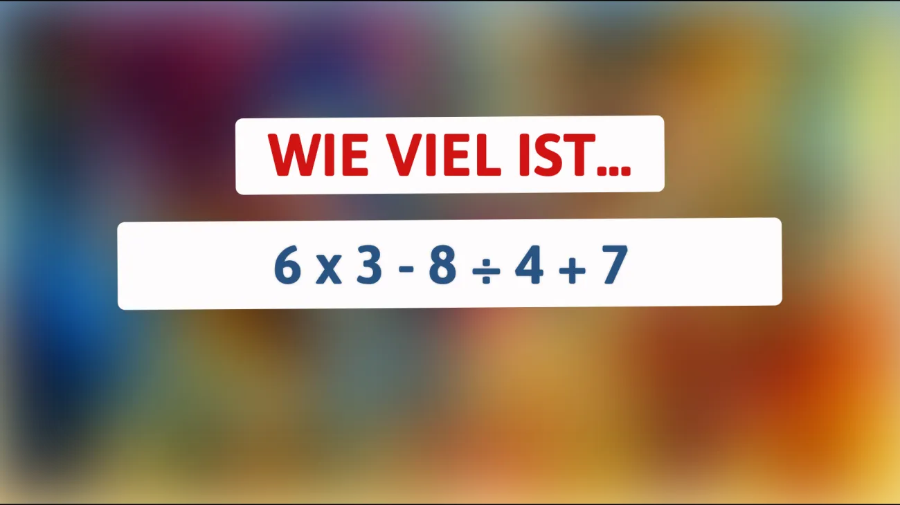 Nur 1% der Genies können dieses mathematische Rätsel knacken: Weißt du die richtige Lösung?"