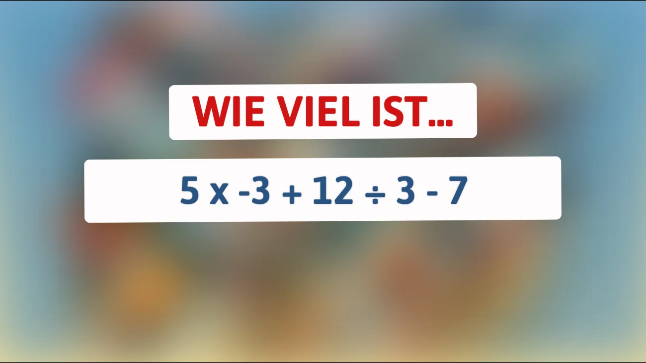 Nur 1% der Menschen können dieses Mathe-Rätsel lösen: Bist du klug genug, das Ergebnis zu finden?"