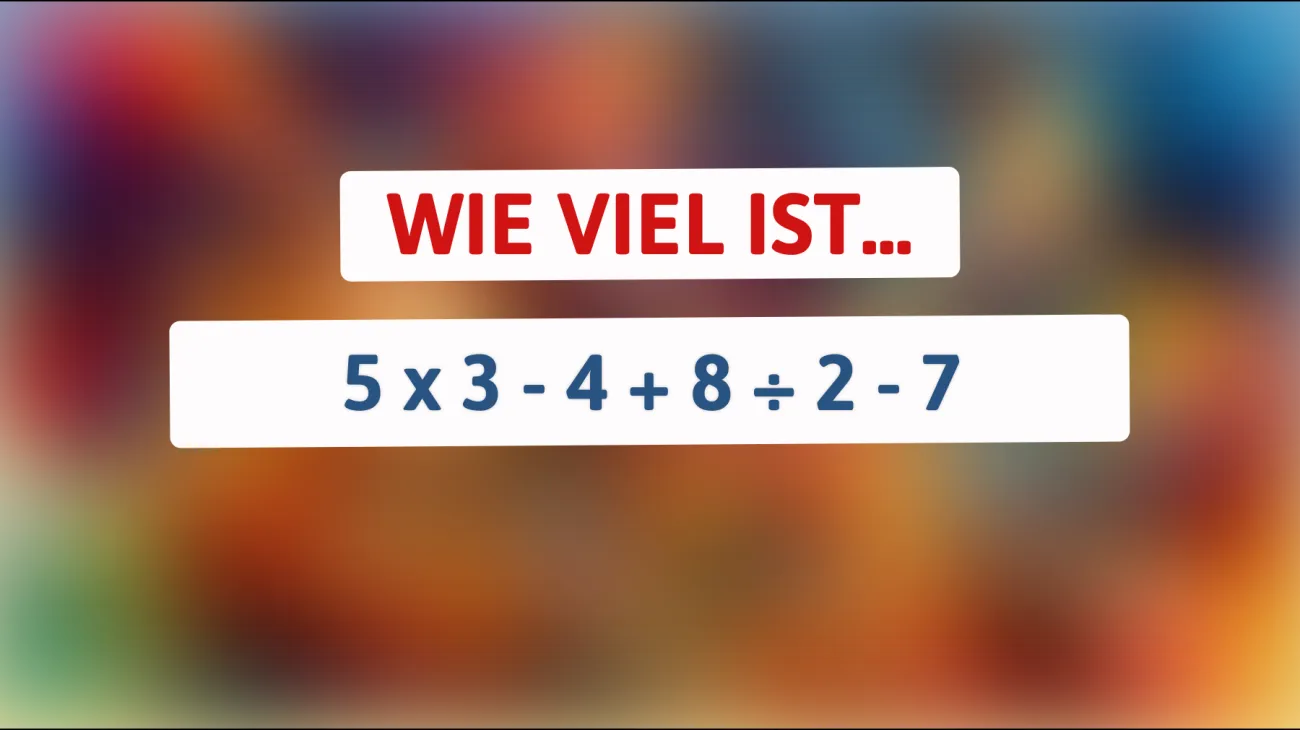 Nur 1% können dieses mathematische Rätsel lösen: Bist du clever genug für die richtige Antwort?"