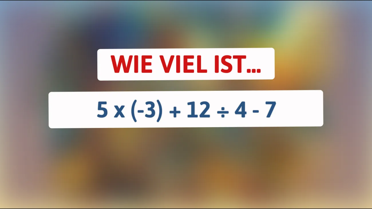 Nur ein genialer Verstand kann dieses mathematische Rätsel knacken! Bist du schlau genug, um das Ergebnis zu erraten?"